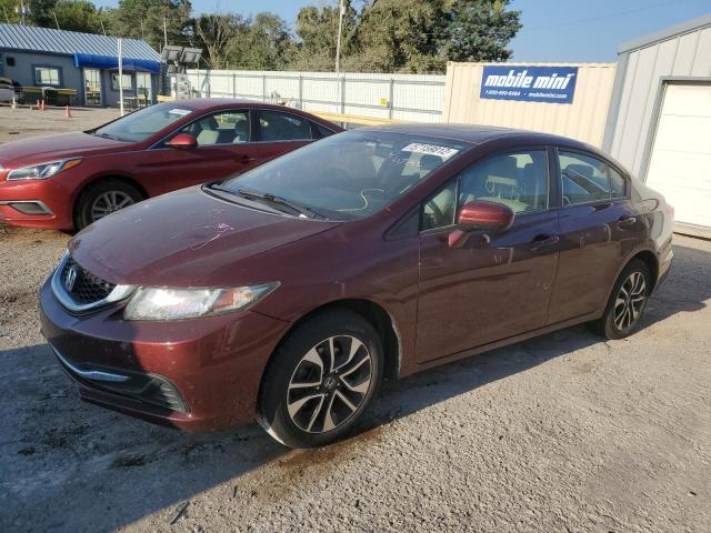 19XFB2F83EE067400 - 2014 HONDA CIVIC EX MAROON photo 2