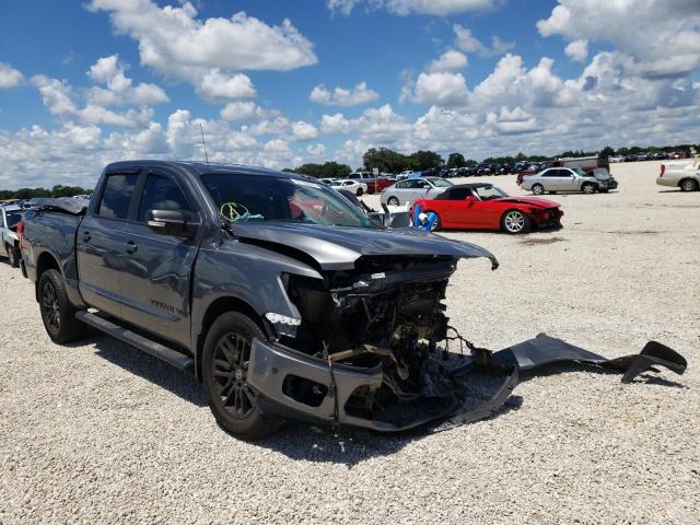 1N6AA1E61KN506850 - 2019 NISSAN TITAN PLAT GRAY photo 1