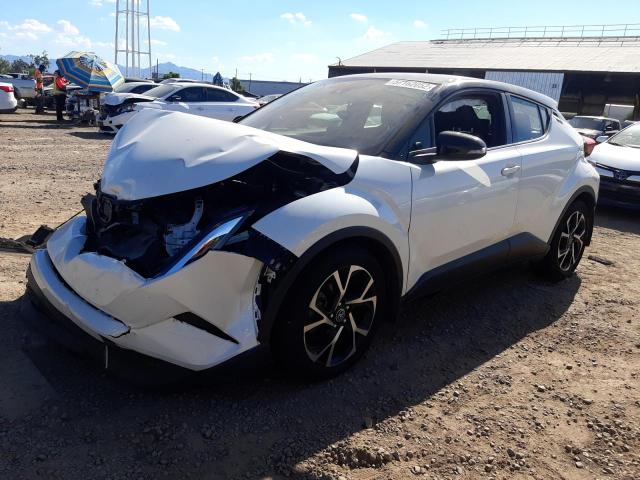 JTNKHMBX1K1047985 - 2019 TOYOTA C-HR XLE WHITE photo 2