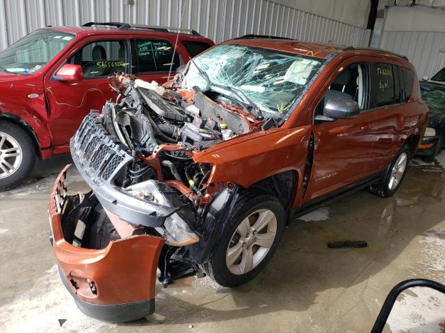 1C4NJDBB9CD578507 - 2012 JEEP COMPASS SP ORANGE photo 2