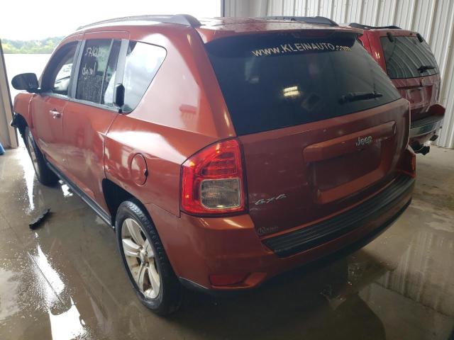 1C4NJDBB9CD578507 - 2012 JEEP COMPASS SP ORANGE photo 3