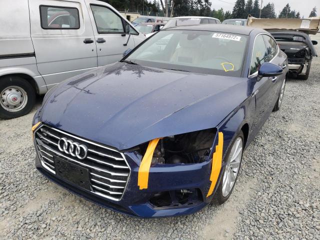 WAUBNCF5XJA063016 - 2018 AUDI A5 PREMIUM BLUE photo 2