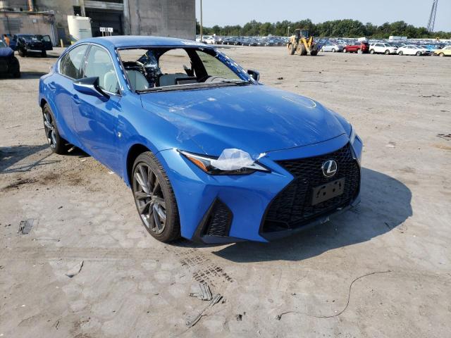 JTHGZ1E20M5020096 - 2021 LEXUS IS 350 F-S BLUE photo 1