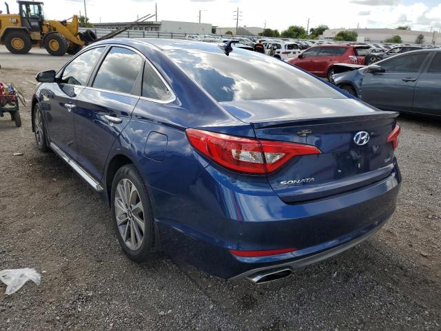 5NPE34AF2HH578333 - 2017 HYUNDAI SONATA SPO BLUE photo 3