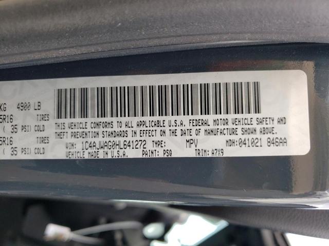 1C4AJWAG0HL641272 - 2017 JEEP WRANGLER S CHARCOAL photo 10