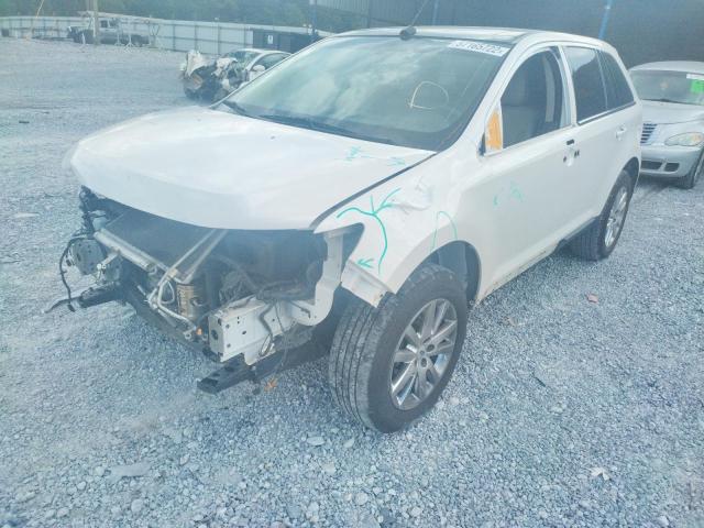 2FMDK3KC2DBB34769 - 2013 FORD EDGE LIMIT WHITE photo 2