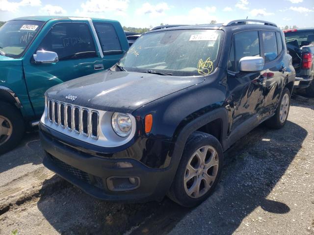 ZACCJBDT9GPC50089 - 2016 JEEP RENEGADE BLACK photo 2