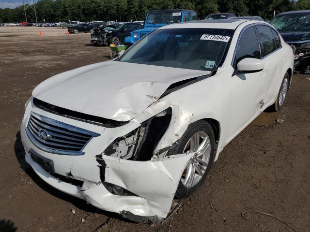 JN1CV6AP3DM719659 - 2013 INFINITI G37 BASE WHITE photo 2