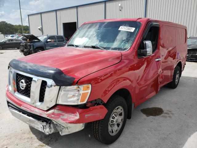 1N6BF0KY5CN112839 - 2012 NISSAN NV 1500 RED photo 2