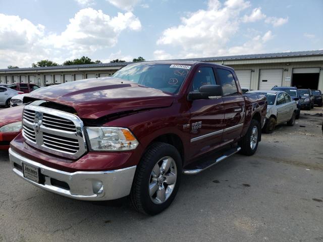 1C6RR7LTXKS547996 - 2019 RAM 1500 CLASS MAROON photo 2