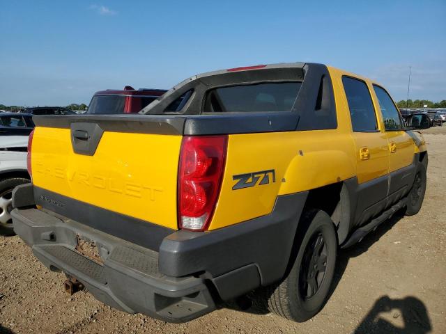 3GNEK13T23G311707 - 2003 CHEVROLET AVALANCHE YELLOW photo 4