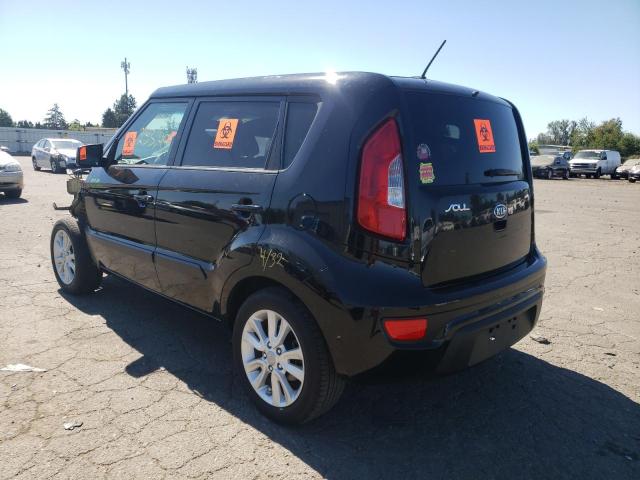 KNDJT2A53C7358142 - 2012 KIA SOUL BLACK photo 3