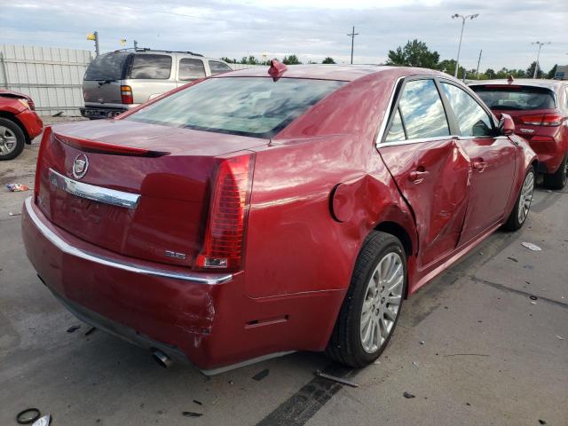 1G6DS5ED9B0101189 - 2011 CADILLAC CTS PREMIU RED photo 4