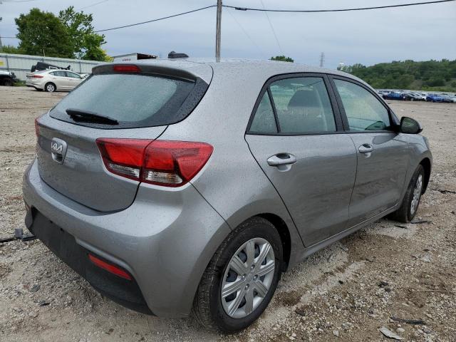 3KPA25AD3NE481731 - 2022 KIA RIO S GRAY photo 4