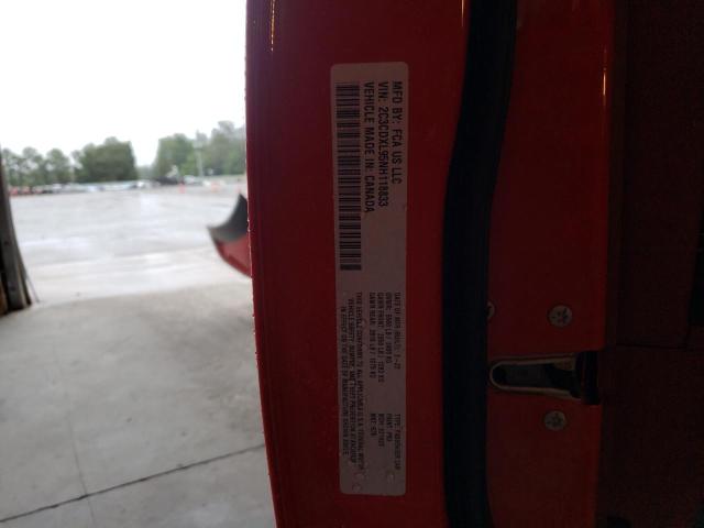 2C3CDXL95NH118833 - 2022 DODGE CHARGER SR RED photo 10