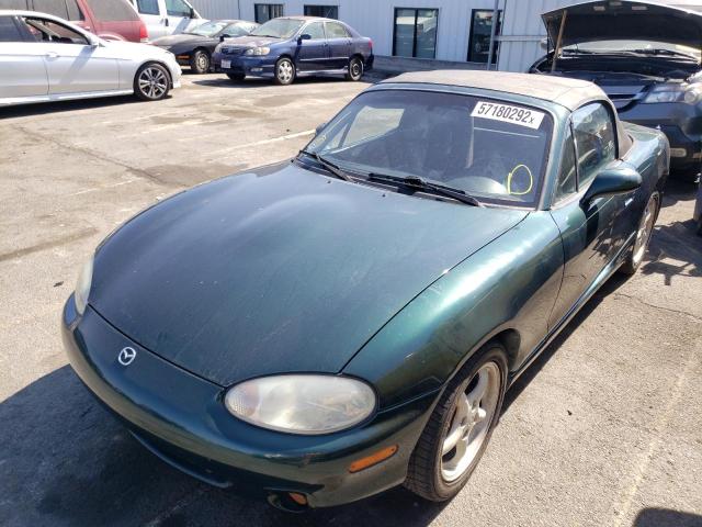 JM1NB3536Y0144233 - 2000 MAZDA MX-5 MIATA GREEN photo 2