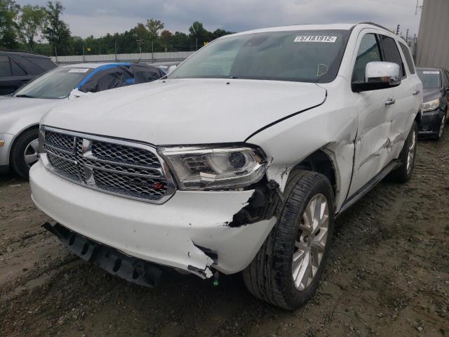 1C4RDHEG1FC760199 - 2015 DODGE DURANGO CI WHITE photo 2