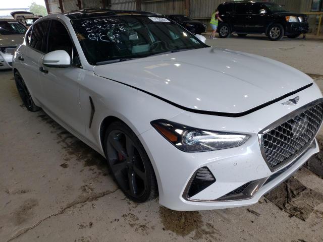 KMTG34LE4KU032726 - 2019 GENESIS G70 PRESTI WHITE photo 1