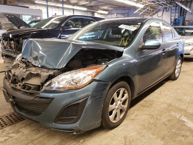 JM1BL1VF2B1405440 - 2011 MAZDA 3 I TEAL photo 2