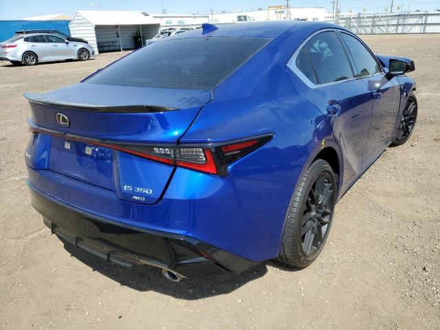 JTHGZ1E25M5018795 - 2021 LEXUS IS 350 F-S BLUE photo 4