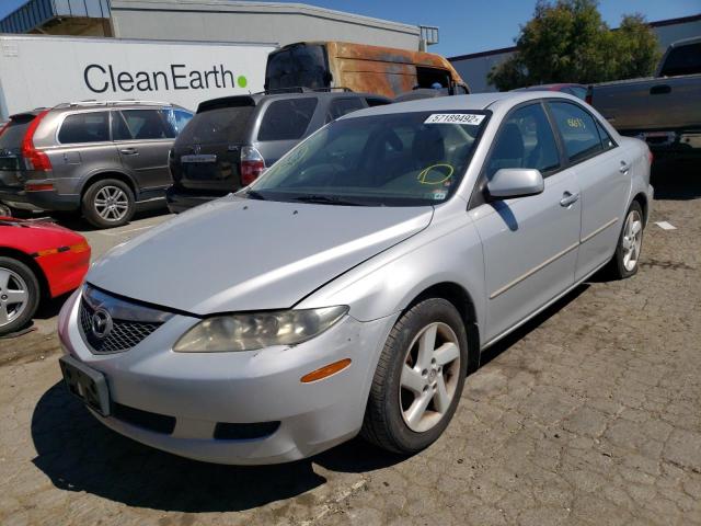 1YVFP80C135M45606 - 2003 MAZDA MAZDA6 SILVER photo 2