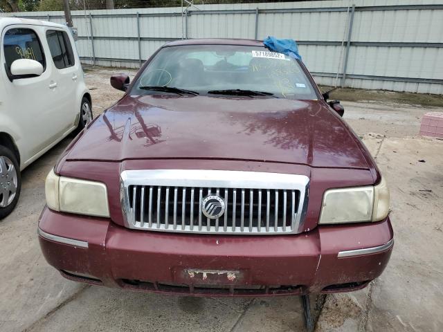 2MEFM75V78X638320 - 2008 MERCURY GRAND MARQ MAROON photo 10