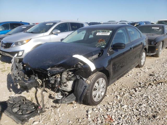 3VW2K7AJ6CM355028 - 2012 VOLKSWAGEN JETTA BASE BLACK photo 2