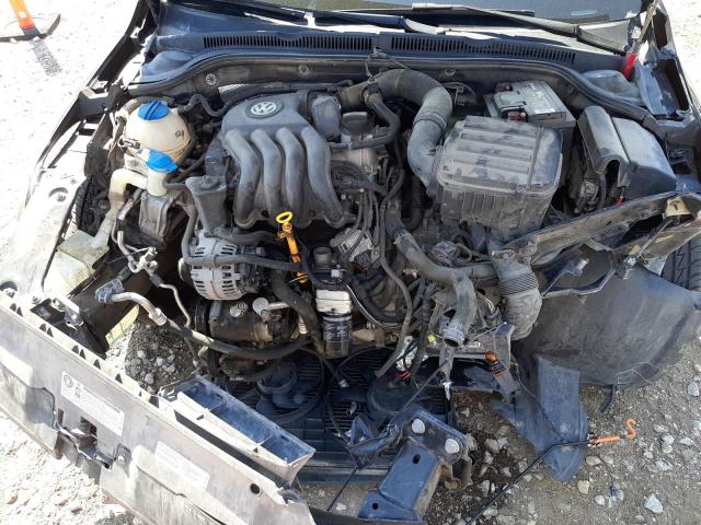 3VW2K7AJ6CM355028 - 2012 VOLKSWAGEN JETTA BASE BLACK photo 7