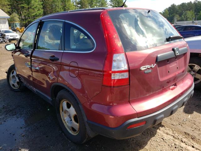 JHLRE48398C048379 - 2008 HONDA CR-V LX RED photo 3