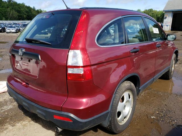 JHLRE48398C048379 - 2008 HONDA CR-V LX RED photo 4