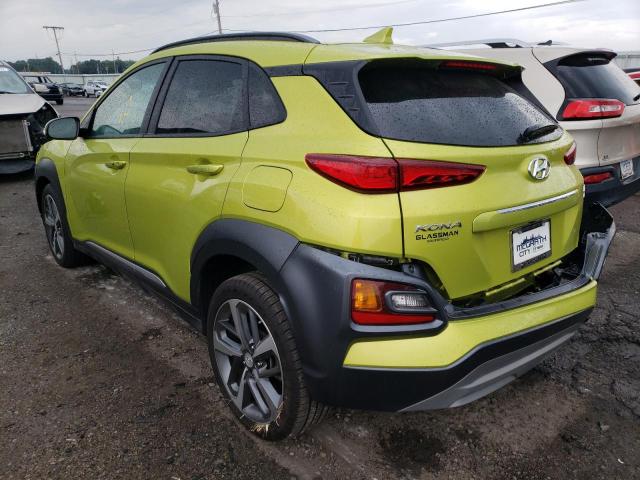 KM8K3CA53LU536543 - 2020 HYUNDAI KONA LIMIT GREEN photo 3