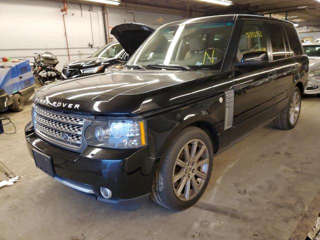 SALMF1E44AA327071 - 2010 LAND ROVER RANGE ROVE BLACK photo 2