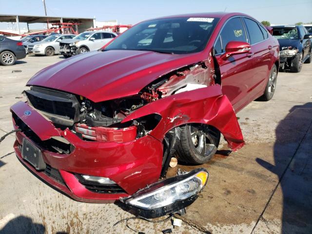 3FA6P0VPXJR203237 - 2018 FORD FUSION SPO RED photo 2