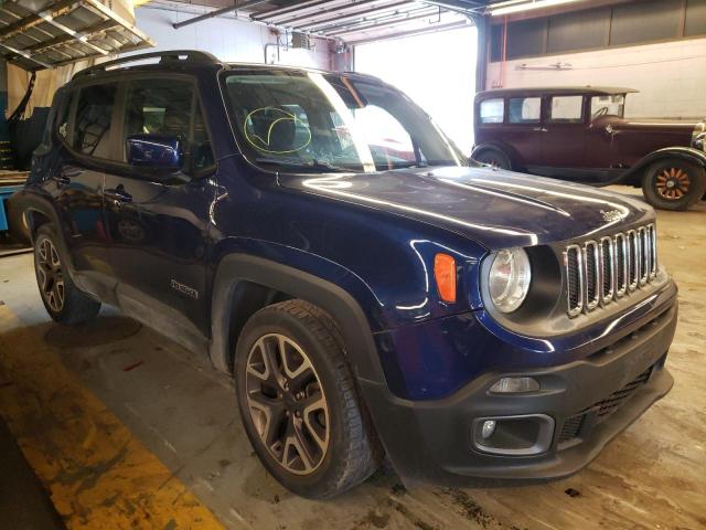 ZACCJABT0GPD48814 - 2016 JEEP RENEGADE L BLUE photo 1