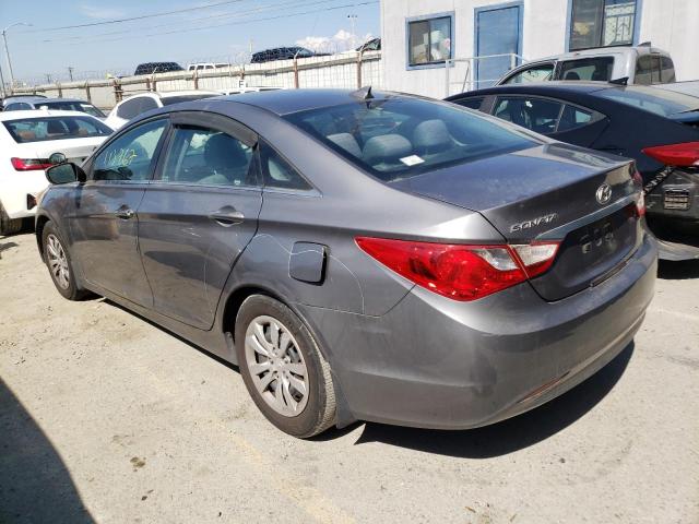 5NPEB4AC1CH419207 - 2012 HYUNDAI SONATA GLS GRAY photo 3