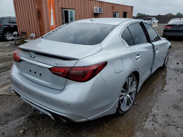 JN1EV7AR4KM554220 - 2019 INFINITI Q50 LUXE SILVER photo 4