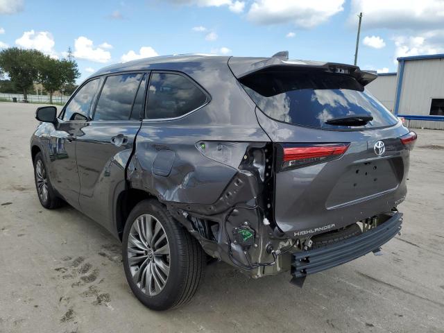 5TDFZRAH0MS056676 - 2021 TOYOTA HIGHLANDER GRAY photo 3