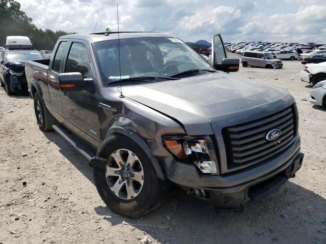 1FTFX1ET6CFB40571 - 2012 FORD F-150 GRAY photo 1