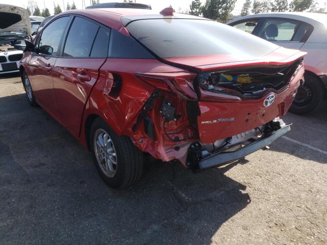 JTDKAMFP9N3207011 - 2022 TOYOTA PRIUS PRIM 红色 照片 3