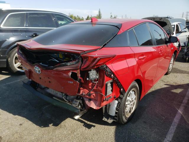 JTDKAMFP9N3207011 - 2022 TOYOTA PRIUS PRIM 红色 照片 4