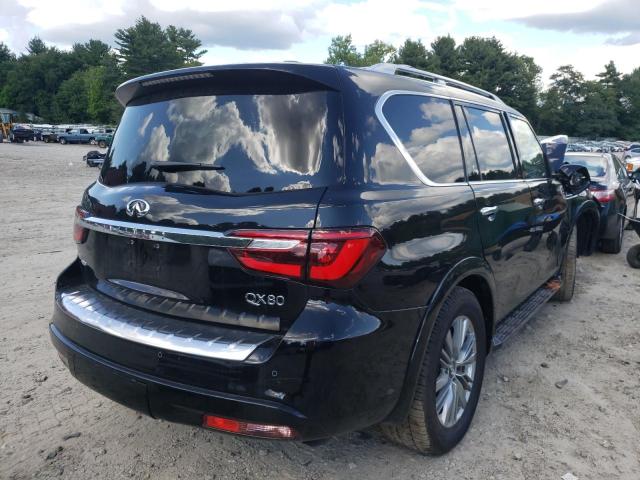 JN8AZ2AE9M9273606 - 2021 INFINITI QX80 LUXE BLACK photo 4