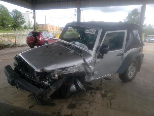 1J4AA2D18BL509975 - 2011 JEEP WRANGLER S SILVER photo 2