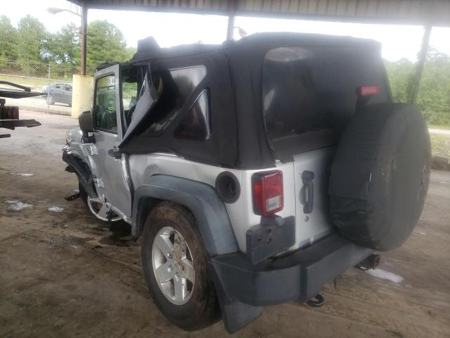 1J4AA2D18BL509975 - 2011 JEEP WRANGLER S SILVER photo 3