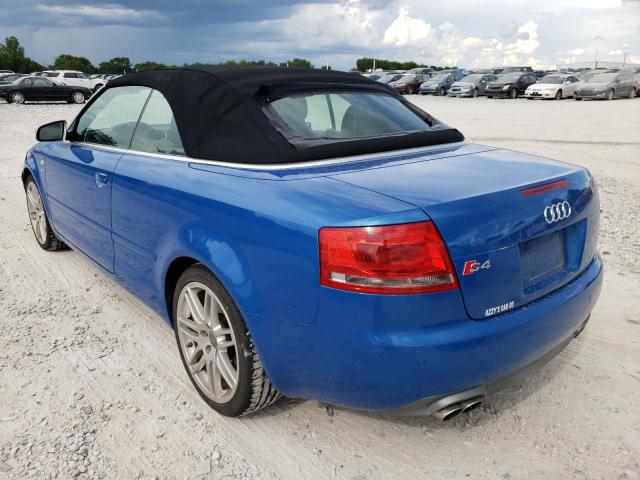 WUARL48H59K900087 - 2009 AUDI S4 QUATTRO CABRIOLET  photo 3