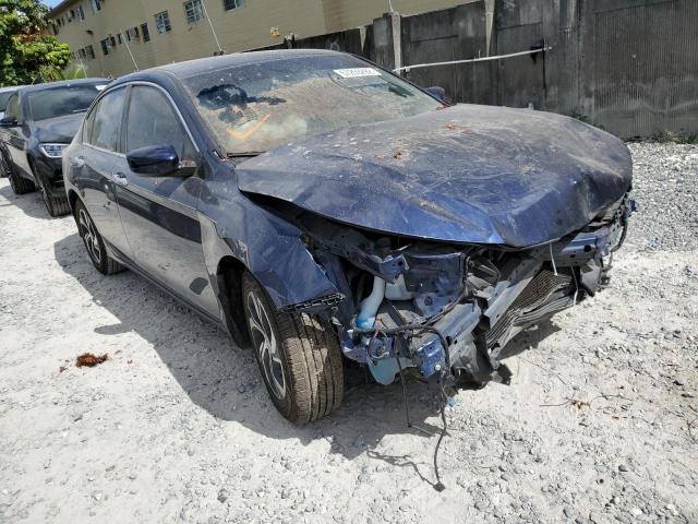 1HGCR2F37GA057558 - 2016 HONDA ACCORD LX BLUE photo 1