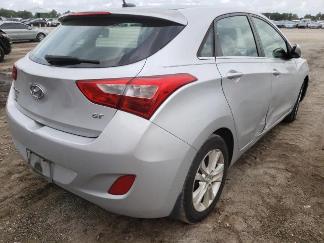 KMHD35LH5EU214565 - 2014 HYUNDAI ELANTRA GT SILVER photo 4