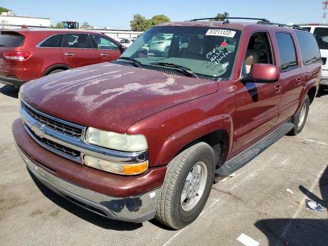 1GNEC16T02J334232 - 2002 CHEVROLET SUBURBAN C RED photo 2