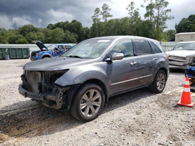 2HNYD2H68CH502213 - 2012 ACURA MDX ADVANC CHARCOAL photo 2