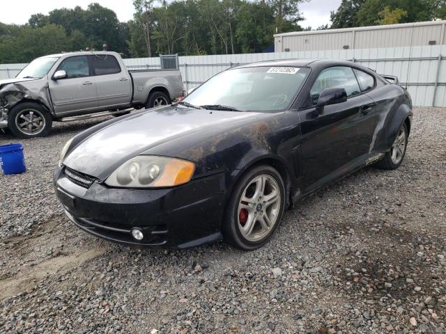 KMHHN65F33U083453 - 2003 HYUNDAI TIBURON GT BLACK photo 2