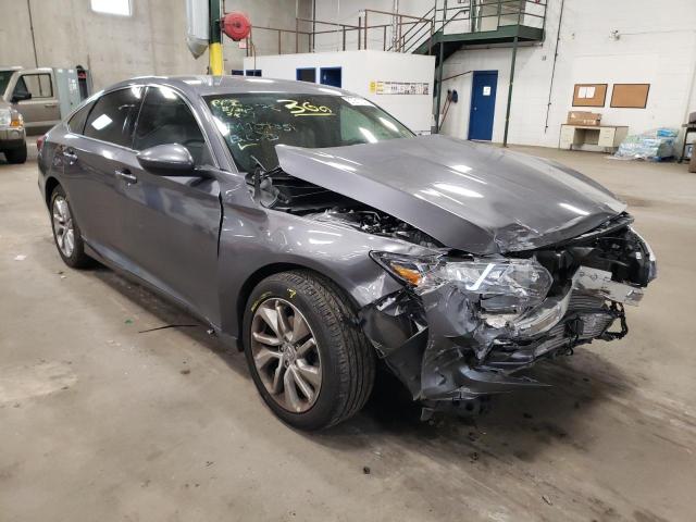 1HGCV1F12KA108154 - 2019 HONDA ACCORD LX GRAY photo 1